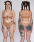 ANDI Coffee Mesh Cross-Over Brazilian Brief